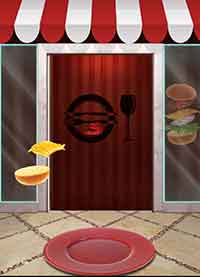 100 Floors Escape Walkthrough Hint: Burger ingridents will be flying across the screen. Tap them in the order as follows- bottom bun, lettuce, onion, cheese, meat, ketchup, & top bun. 