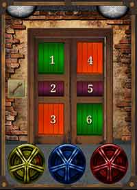 100 Floors Escape Walkthrough Hint: Tap the following colors in this order- Green= yellow+blue, & then Tap the wrench, Purple= blue+red, & then Tap the wrench. Orange= yellow+red, & then Tap the wrench. Orange= yellow+red, & then Tap the wrench. Purple= blue+red, & then Tap the wrench. Green= yellow+blue, & then Tap the wrench. 