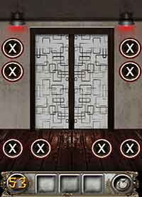 100 Floors Escape Walkthrough Shake your phone, and then quickly drag all the X's into the square. Doors will open. 
